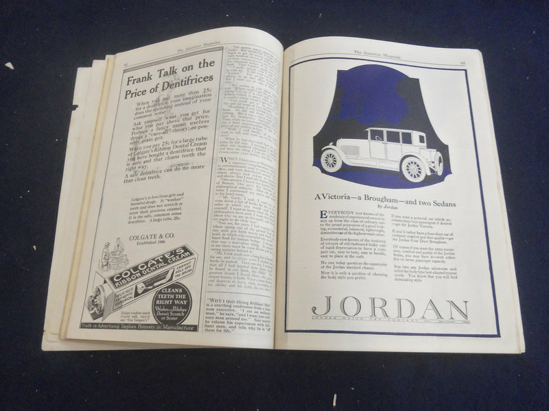 1924 JANUARY AMERICAN MAGAZINE - BEAUTIFUL COVER, STORIES & ADS - ST 1240W