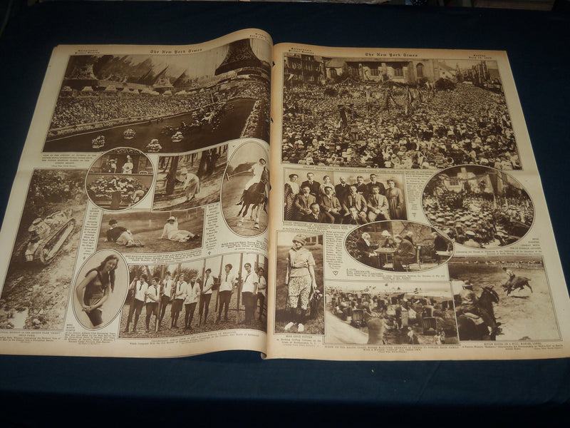 1920 JULY 18 NEW YORK TIMES PICTURE SECTION - OLYMPIC TRIALS - PHOTOS - NT 8764