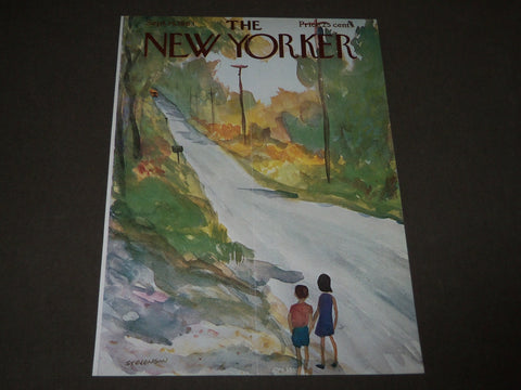 1963 SEPTEMBER 14 NEW YORKER MAGAZINE FRONT COVER ONLY - GREAT ART FOR FRAMING