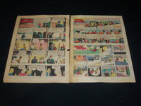 1945 QUAKER OATS FOOTBALL COLOR COMIC ADS LOT OF 3 - CRISLER - CRAVATH - NP 5382