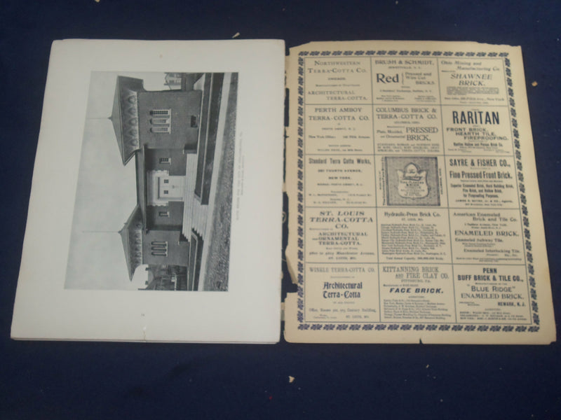 1901 JANUARY THE BRICKBUILDER MAGAZINE - AMERICAN ARCHITECTURE - ST 528A