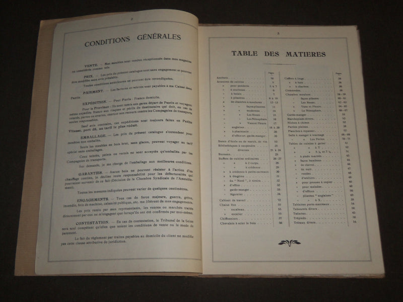 1924 MEUBLES EN HETRE ET BOIS BLANC - FELIX LOUIS FRENCH CATALOGUE - FR 434