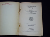 1947 PHOTOGRAPHY NAVY TRAINING COURSES SOFTCOVER BOOK - KD 7636