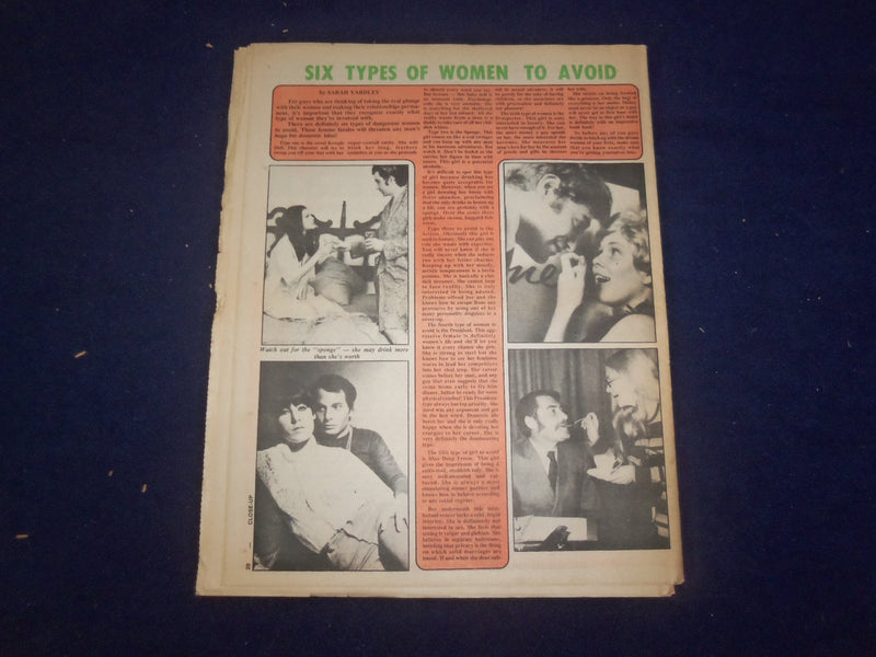 1973 DECEMBER 10 CLOSE-UP NEWSPAPER - SIX KINDS OF WOMEN TO AVOID - NP 7321