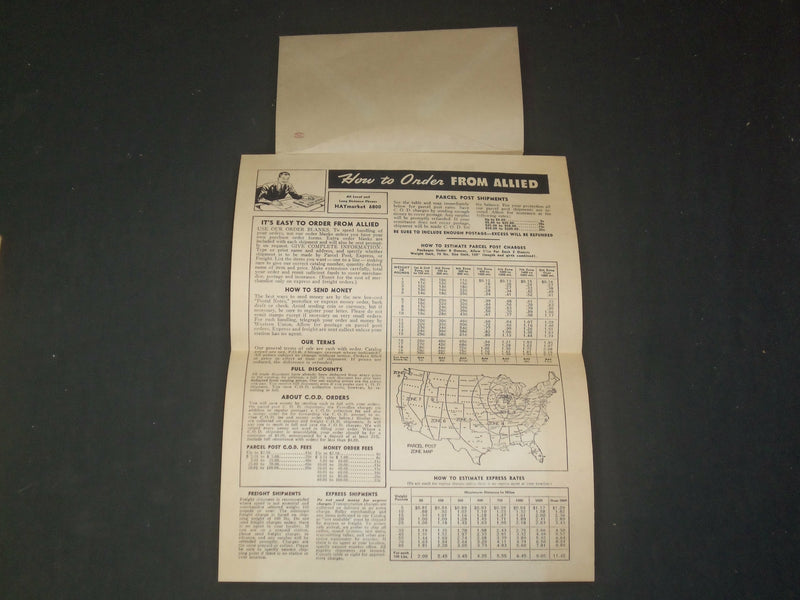 1948 ALLIED RADIO SPECIAL SUPPLEMENT NO. 116 & ENVELOPE - ST 997J