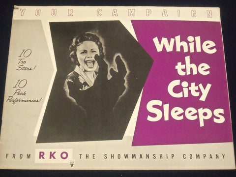 1956 WHILE THE CITY SLEEPS MOVIE CAMPAIGN BOOK DANA ANDREWS & FLEMING - P 24