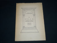 1948 LA VILLA ADRIANA CATALOG BY SALVATORE AURIGEMMA - NICE PLATES - J 4149