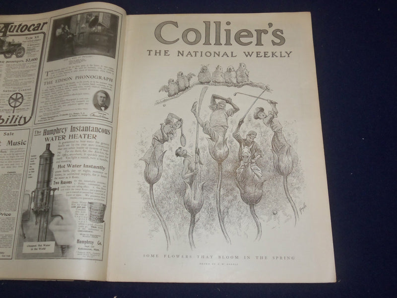 1906 APRIL 21 COLLIER'S MAGAZINE - GOSSIP, DRAW BY A. B. FROST - ST 6785