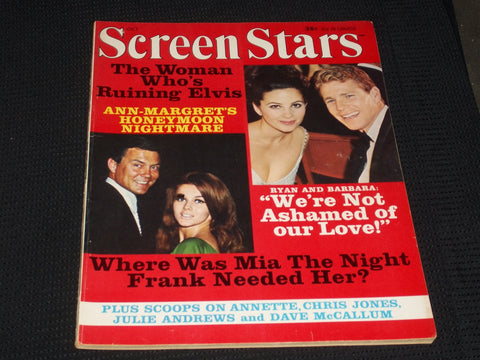 1966 OCTOBER SCREEN STARS MAGAZINE - ANN-MARGRET FRONT COVER - E 3851