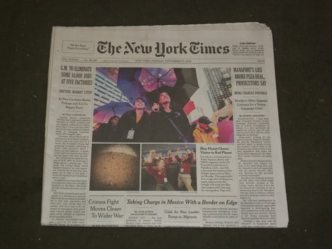 2018 NOVEMBER 27 NEW YORK TIMES - PAUL MANIFORT'S LIES BROKE PLEA DEAL