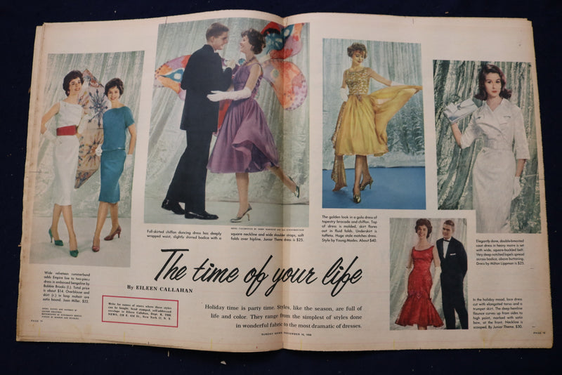 1958 NOVEMBER 16 SUNDAY NEWS COLOROTO MAGAZINE-KATHRYN GRAYSON-FOOTBALL- E 23184