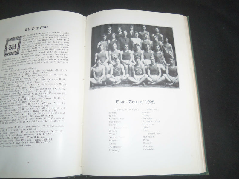 1908 ORACLE NORTH HIGH SCHOOL YEARBOOK - DES MOINES, IOWA - YB 2557