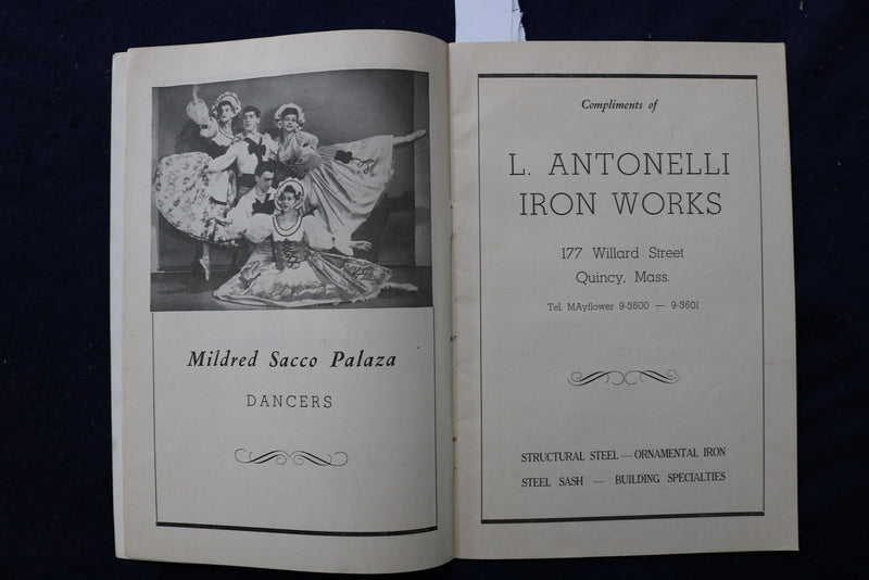 1949 SEP 17 NEW ENGLAND BENEFIT FOR SISTERS OBLATE - BOSTON GARDEN - K 825