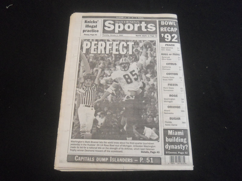1992 JAN 2 NEW YORK DAILY NEWS NEWSPAPER-VIETS HELD U.S. POWS AFTER 1973-NP 5884