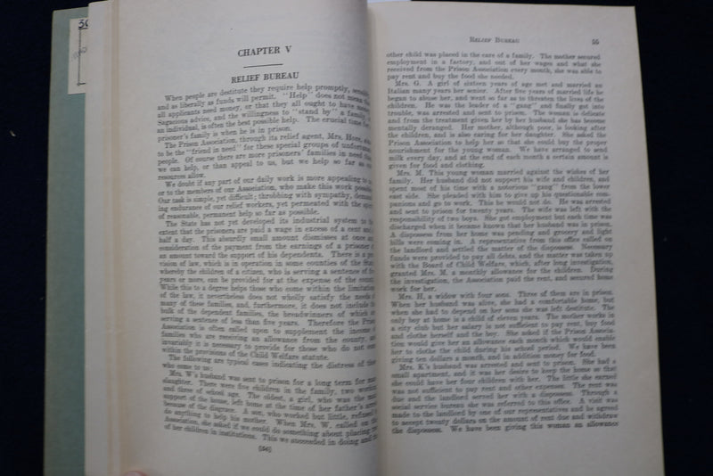 1927 PRISON ASSOCIATION OF NEW YORK ANNUAL REPORT SOFTCOVER BOOK - K 871