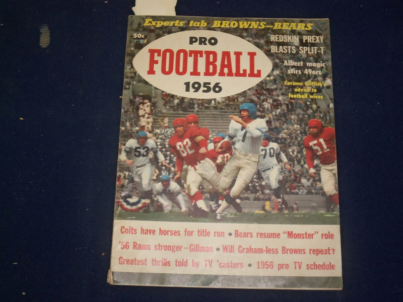 1956 PRO FOOTBALL MAGAZINE - B 6527