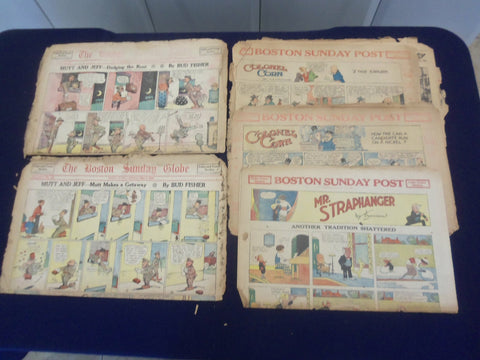 1916-1923 BOSTON SUNDAY POST & GLOBE COLOR COMICS - LOT OF 5 - NP 5201