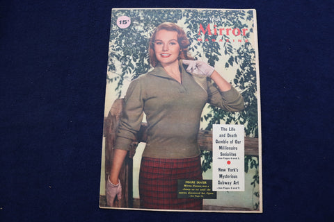 1957 AUGUST 11 NY MIRROR MAGAZINE - MYRNA HANSEN COVER - E 22605