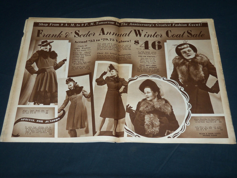 1941 OCTOBER 5 THE PITTSBURGH PRESS SUNDAY ROTO SECTION - ROLLING ROCK - NP 4498