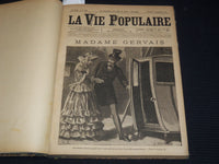 1885 JANUARY-MARCH LA VIE POPULAIRE FRENCH MAGAZINE BOUND VOLUME - R 89A