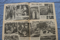 1943 NEW YORK DAILY NEWS CENTERFOLDS - WORLD WAR II - LOT OF 171 - O 3829
