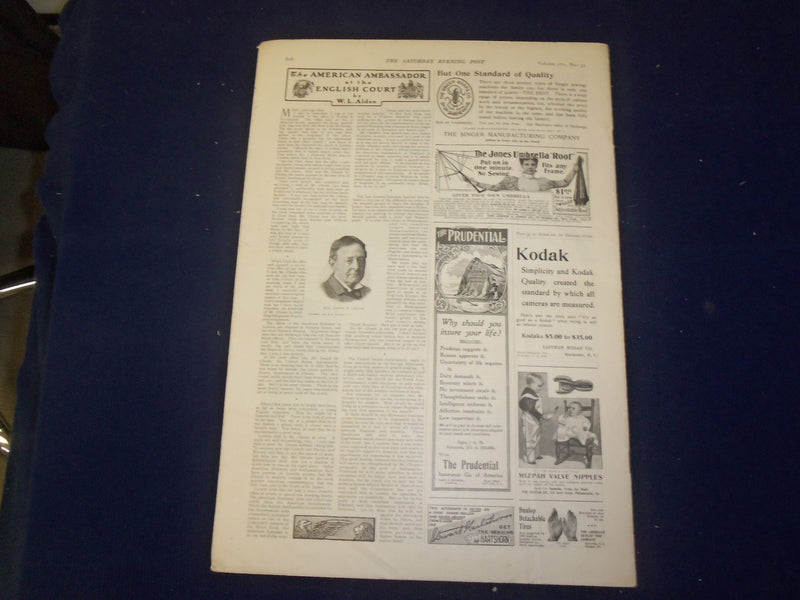 1899 JUNE 17 THE SATURDAY EVENING POST MAGAZINE - NICE ILLUSTRATIONS - B 6707