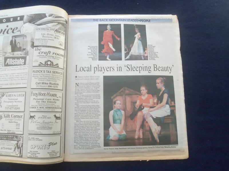 1999 JAN 28 THE BACK MOUNTAIN LEADER NEWSPAPER-SHAVERTOWN, PA-W. LANDER -NP 6170