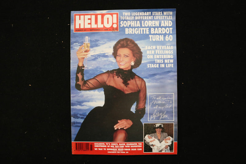 1994 SEPTEMBER 17 HELLO! MAGAZINE - SOPHIA LOREN TURNS 60 COVER - E 25757
