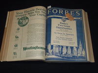 1925 APRIL 15-OCTOBER 1 FORBES MAGAZINE BOUND VOLUME - NICE ADS - R 10A