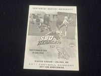 2011 OCT 29 FOOTBALL PROGRAM - S.W. BAPTIST UNIV VS MI. WESTERN UNIV - SP 1219C