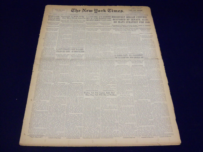 1939 JULY 6 NEW YORK TIMES - 33 TO 100 DROWNED IN KENTUCKY TOWNS - NT 600