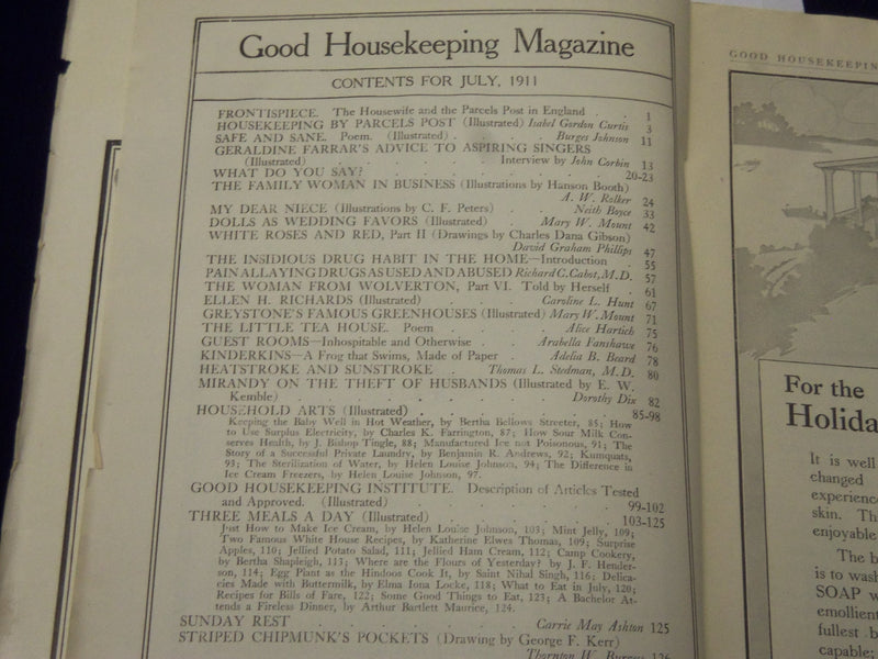 1911 JULY GOOD HOUSEKEEPING MAGAZINE- C. D. GIBSON - COCA-COLA AD - ST 5471