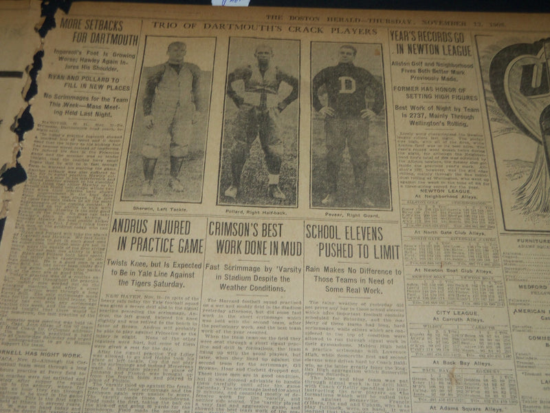 1908 NOV 12 THE BOSTON HERALD - RICHARD MACLAURIN NEW M. I. PRESIDENT - BH 248