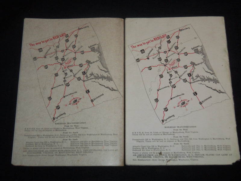 1951-1952 RED GATE FARM PRODUCTION CATTLE SALE CATALOG LOT OF 2 - J 9236