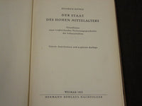 1953 DER STAAT DES HOHEN MITTELLATERS VOLUME BY HEINRICH MITTEIS - KD 1522H