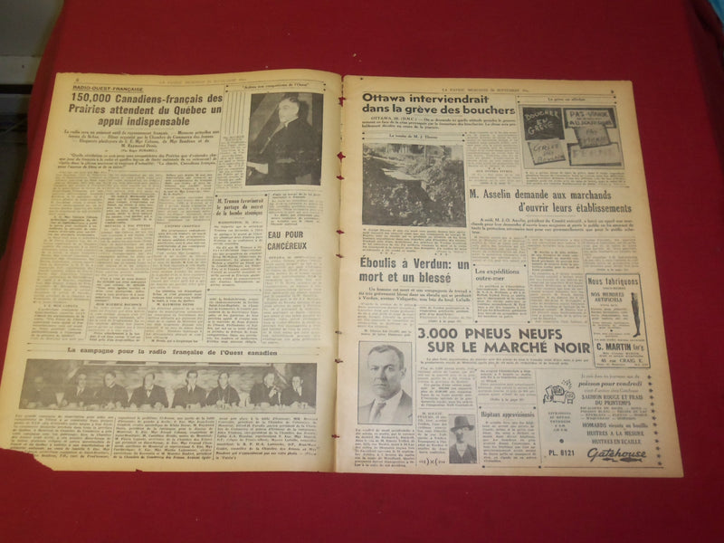 1945 SEP 26 LA PATRIE NEWSPAPER-FRENCH-LA RUSSIE VEUT LE CONTROLE DUJAPON-FR1885