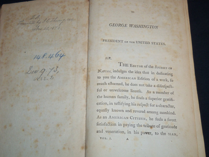 1797 STUDIES OF NATURE - BERNARDIN - HENRY HUNTER - VOLUME LOT OF 3 - KD 4671H