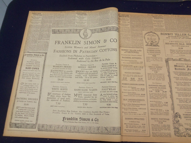 1920 JUNE 20 NEW YORK TIMES - COX AND PALMER MEN CLAIM GAINS - NT 9126