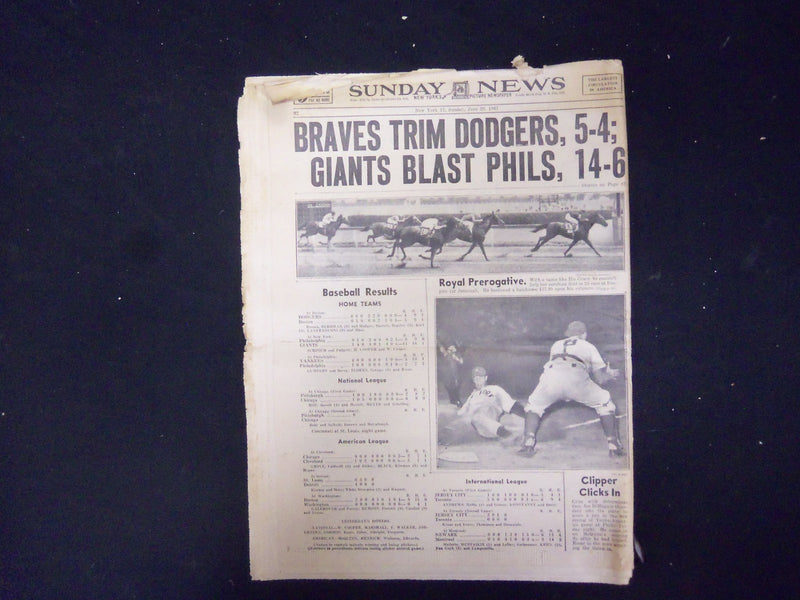 1947 JUNE 29 NEW YORK SUNDAY NEWS - AIR BOARD SEEKS STIFFER RULES - NP 2192