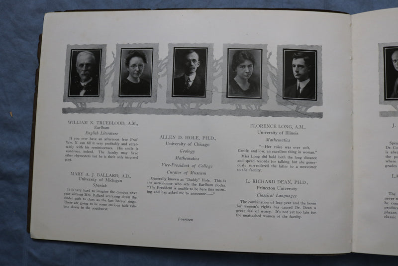 1920 THE SARGASSO EARLHAM COLLEGE YEARBOOK - RICHMOND, INDIANA - YB 3423