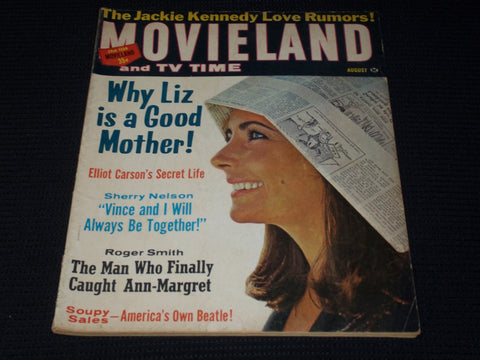 1965 AUGUST MOVIELAND & TV TIME MAGAZINE - ELIZABETH TAYLOR FRONT COVER - E 6364