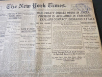 1921 DECEMBER 15 NEW YORK TIMES - DAIL TREATY DEBATE OPENS IN ANGER - NT 6140