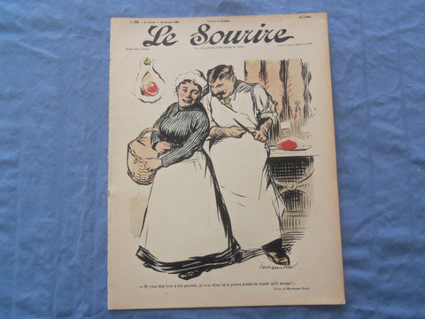 1900 JULY 21 LE SOURIRE MAGAZINE - ILLUSTRATED COMEDY - FRENCH TEXT - SP 4864H