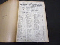 1917 JANUARY-DECEMBER JOURNAL OF EDUCATION BOUND VOLUME - COMPLETE YEAR - R 889