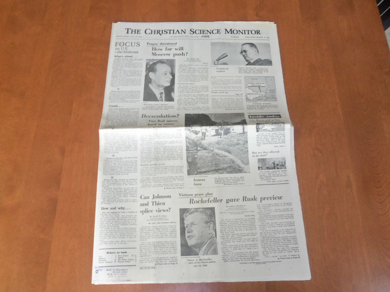1968 JULY 19 THE CHRISTIAN SCIENCE MONITOR - HOW FAR WILL MOSCOW PUSH? - NP 4659