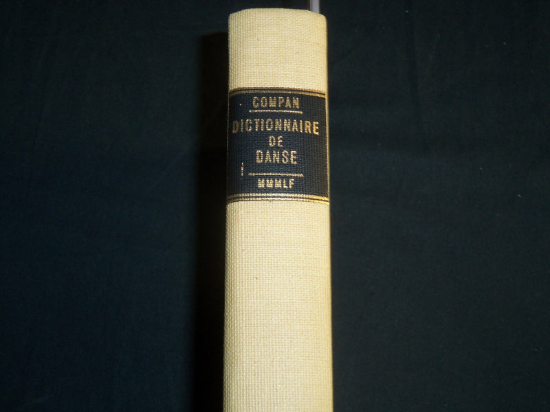 1974 DICTIONNAIRE DE DANSE BOOK BY CHARLES COMPAN - LESLIE GETZ LIBRARY- KD 5671