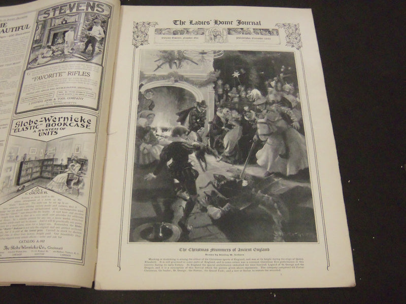 1902 DEC LADIES' HOME JOURNAL MAGAZINE - MAXFIELD PARRISH INTERIOR - ST 4464