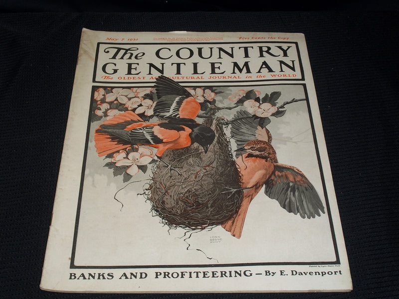 1921 MAY 7 THE COUNTRY GENTLEMAN MAGAZINE ILLUSTRATED COVER ART - E 2882