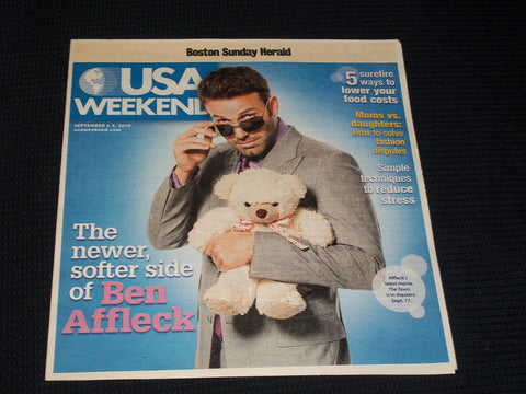 2010 SEPTEMBER 3 BOSTON SUNDAY HERALD USA MAGAZINE - BEN AFFLECK - E 4944