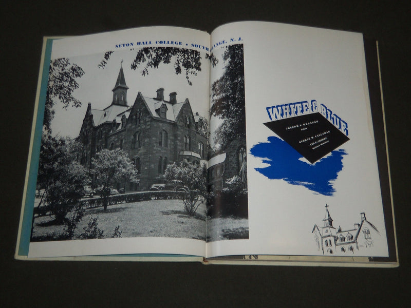 1942 WHITE & BLUE SETON HALL COLLEGE YEARBOOK- SOUTH ORANGE NEW JERSEY - YB 1075
